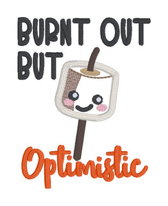 Burnt Out applique 2025 Summer Mini Skill Builder Bundle machine embroidery design (5 sizes included) DIGITAL DOWNLOAD