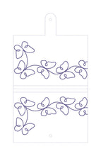 Load image into Gallery viewer, Butterfly Line Art top load notebook cover machine embroidery design DIGITAL DOWNLOAD