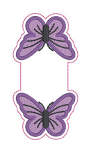 Load image into Gallery viewer, Butterfly magnetic bookmark machine embroidery design DIGITAL DOWNLOAD