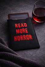 Load image into Gallery viewer, Read More Horror reader sleeve (3 sizes included) —OCT 25 MB—machine embroidery design DIGITAL DOWNLOAD