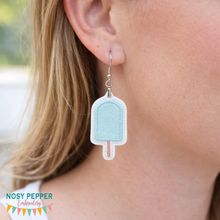 Load image into Gallery viewer, Popsicle ITH earrings April 2024 Mystery Bundle machine embroidery design DIGITAL DOWNLOAD