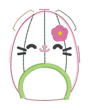 Load image into Gallery viewer, Cactus Cat stuffie (6 sizes included) machine embroidery design DIGITAL DOWNLOAD