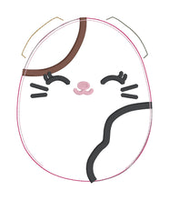 Load image into Gallery viewer, Calico stuffie (5 sizes included) machine embroidery design DIGITAL DOWNLOAD