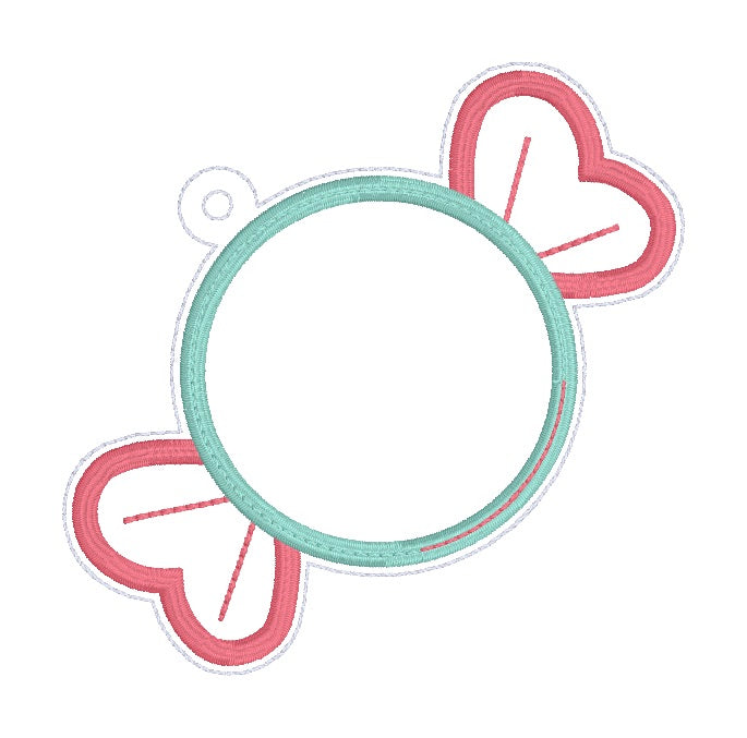 Candy applique shaker bookmark/ornament/bag tag 2024 SKILL BUILDER BUN ...