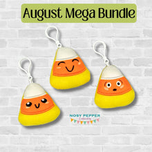 Load image into Gallery viewer, Candy corn mini stuffie set of 3 —AUG MB—machine embroidery designs DIGITAL DOWNLOAD