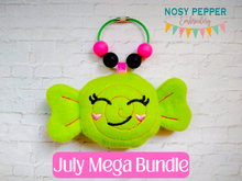 Load image into Gallery viewer, Candy mini stuffie machine embroidery design DIGITAL DOWNLOAD