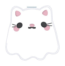 Load image into Gallery viewer, Cat Ghost mini stuffie July &#39;24 Patreon Bundle machine embroidery design DIGITAL DOWNLOAD