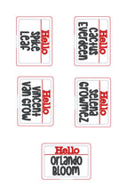 Load image into Gallery viewer, Celebrity Plant Markers (Set of 6 machine designs) MARCH 26 MB DIGITAL DOWNLOAD