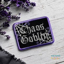 Load image into Gallery viewer, Chaos Goblin patch (2 sizes included) machine embroidery design DIGITAL DOWNLOAD