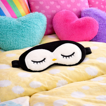 Load image into Gallery viewer, Penguin Sleep Mask ITH Embroidery Design – In The Hoop Eye Mask (2 Sizes)