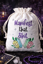 Load image into Gallery viewer, Manifest That Sh*t Embroidery Design – Crystal Quote – 4 Sizes Included – Digital Download