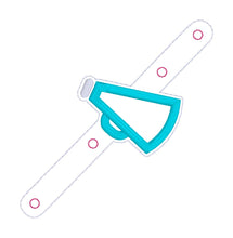 Load image into Gallery viewer, Cheer hair tie holder (2 sizes included) machine embroidery design DIGITAL DOWNLOAD