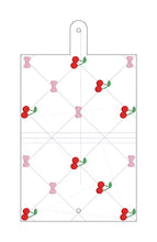 Load image into Gallery viewer, Cherry Quilted top load notebook cover machine embroidery design DIGITAL DOWNLOAD