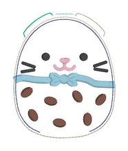 Load image into Gallery viewer, Chocolate Bunny mini stuffie set (4 designs included) machine embroidery designs DIGITAL DOWNLOAD