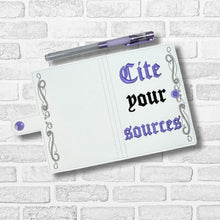 Load image into Gallery viewer, Cite Your top load notebook cover machine embroidery design DIGITAL DOWNLOAD