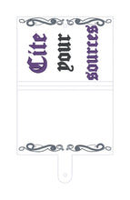 Load image into Gallery viewer, Cite Your top load notebook cover machine embroidery design DIGITAL DOWNLOAD