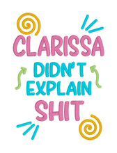 Load image into Gallery viewer, Clarissa machine embroidery design (4 sizes included) DIGITAL DOWNLOAD