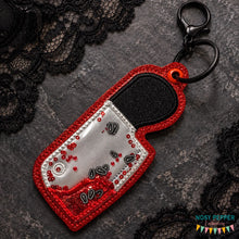 Load image into Gallery viewer, Cleaver applique shaker bag tag --2026 Spooky Mystery Bundle--  machine embroidery design DIGITAL DOWNLOAD