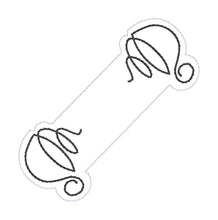 Load image into Gallery viewer, Coffee magnetic bookmark machine embroidery design DIGITAL DOWNLOAD
