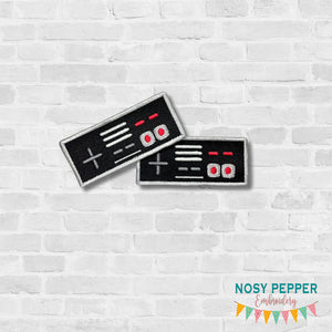 Controller patch (2 sizes included) machine embroidery design DIGITAL DOWNLOAD