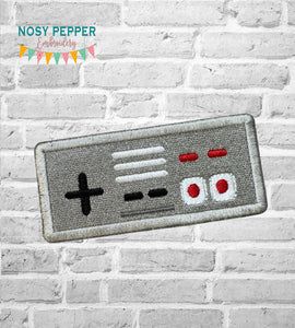 Controller patch (2 sizes included) machine embroidery design DIGITAL DOWNLOAD