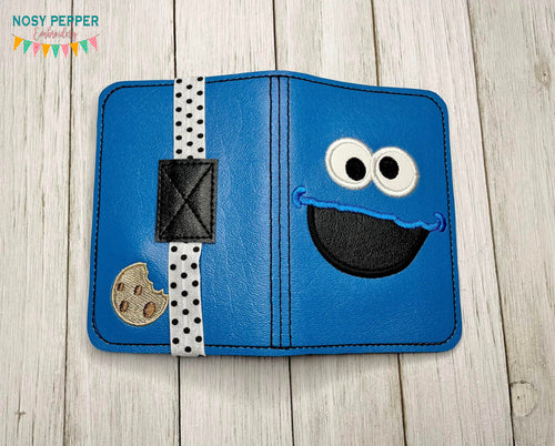 Cookie applique notebook Cover (2 sizes available) machine embroidery design DIGITAL DOWNLOAD