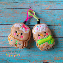Load image into Gallery viewer, Cookie Boy &amp; Girl mini stuffies machine embroidery designs DIGITAL DOWNLOAD