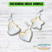 Load image into Gallery viewer, Christmas Cookie mini stuffie set (3 designs included) machine embroidery designs DIGITAL DOWNLOAD