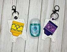 Load image into Gallery viewer, Crayon Appliqué Sanitizer Case (2 sizes available) machine embroidery design DIGITAL DOWNLOAD