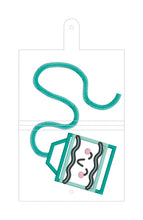 Load image into Gallery viewer, Crayon applique top load notebook cover machine embroidery design DIGITAL DOWNLOAD