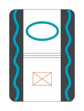 Load image into Gallery viewer, Crayon notebook cover (2 sizes available) machine embroidery design DIGITAL DOWNLOAD
