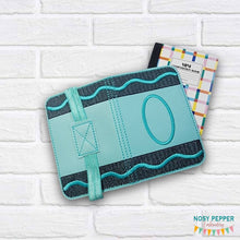 Load image into Gallery viewer, Crayon notebook cover (2 sizes available) machine embroidery design DIGITAL DOWNLOAD