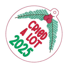Load image into Gallery viewer, F 2025 ornament set (set of 3 designs) machine embroidery design DIGITAL DOWNLOAD
