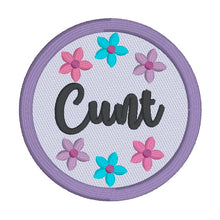Load image into Gallery viewer, C*nt patch FEB 24 Mature Mystery Bundle (2 sizes included) machine embroidery design DIGITAL DOWNLOAD