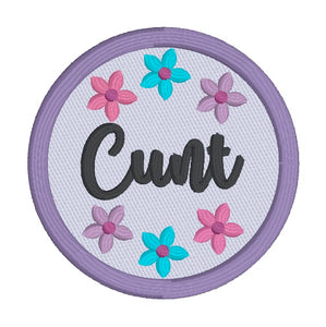 C*nt patch FEB 24 Mature Mystery Bundle (2 sizes included) machine embroidery design DIGITAL DOWNLOAD