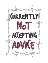 Load image into Gallery viewer, Currently Not machine embroidery design (4 sizes included) DIGITAL DOWNLOAD