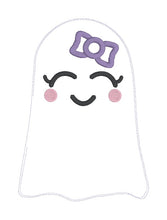 Load image into Gallery viewer, Cute Ghost stuffie (5 sizes included) machine embroidery design DIGITAL DOWNLOAD