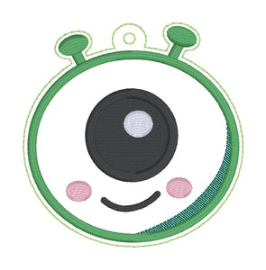 Cute Alien bookmark/ornament/bag tag AUGUST MYSTERY BUNDLE machine embroidery design DIGITAL DOWNLOAD