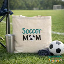 Load image into Gallery viewer, Soccer Mom Applique machine embroidery design (5 sizes included) DIGITAL DOWNLOAD