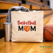 Load image into Gallery viewer, Basketball Mom Applique machine embroidery design (5 sizes included) DIGITAL DOWNLOAD
