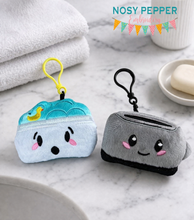 Load image into Gallery viewer, Toaster Bath mini stuffies machine embroidery design DIGITAL DOWNLOAD