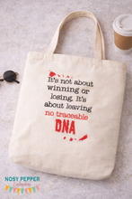 Load image into Gallery viewer, It’s Not About Winning or Losing Embroidery Design | Funny True Crime Quote Embroidery File | 4 Sizes Included | Digital Download