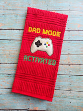 Load image into Gallery viewer, Dad Mode applique machine embroidery design (4 sizes included) DIGITAL DOWNLOAD