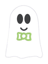 Load image into Gallery viewer, Dapper Ghost stuffie (5 sizes included) machine embroidery design DIGITAL DOWNLOAD