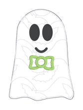 Load image into Gallery viewer, Ghost Duo envelope style mug rug set machine embroidery design (5 sizes and 2 designs included) DIGITAL DOWNLOAD