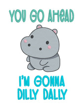 Load image into Gallery viewer, Dilly Dally Sketchy machine embroidery design (4 sizes included) —FEB 26 MB—DIGITAL DOWNLOAD