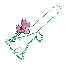 Load image into Gallery viewer, Dino Balloons set  (single and multi fobs and bag tag files included) machine embroidery design DIGITAL DOWNLOAD