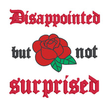 Load image into Gallery viewer, Disappointed machine embroidery design (4 sizes included) DIGITAL DOWNLOAD