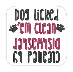 Dog Clean Dirty ITH Sign 4x4 Hoop July '25 Mystery Bundle machine embroidery design DIGITAL DOWNLOAD