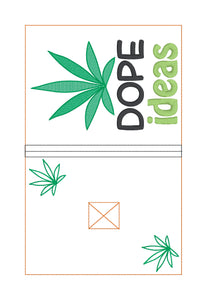 Dope Ideas notebook cover (2 sizes available) machine embroidery design DIGITAL DOWNLOAD